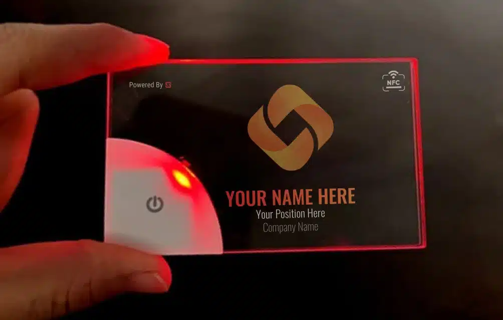 LED Luminous Acrylic NFC Business Card
